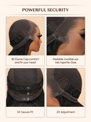 [BOGO From 20''] 13x4 Pre Everything Lace Frontal Fluffy Layer Natural Loose Wave Wig With Air Bangs