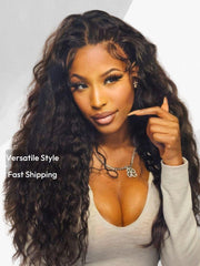 13x4 Pre-Everything Lace Frontal Super Secure Water Wave Wig Real Ear To Ear Wig