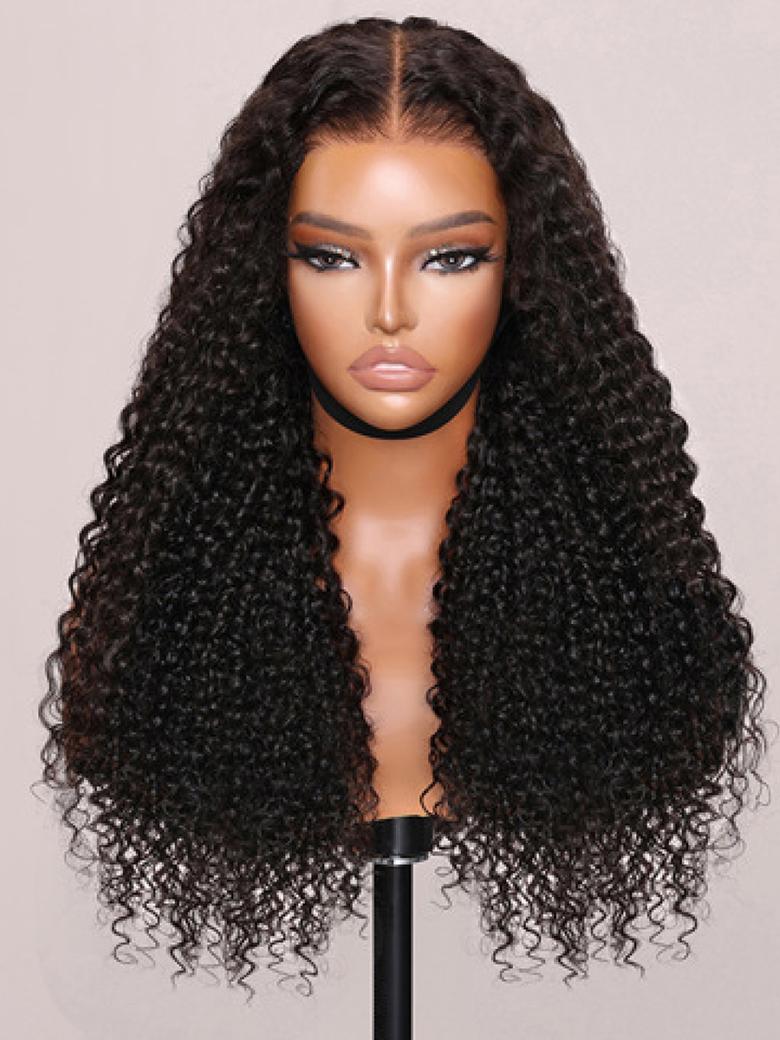7x5 Bye-Bye Knots Wig 150% Density & 5x5 HD Lace 180% Density Jerry Curly Wig With Bleached Invisible Knots