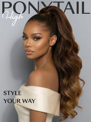 360 HD Lace Pre-plucked Luxury Raw Virgin Hair Chocolate Brown to Caramel Honey Blonde Ombre Body Wave Wig