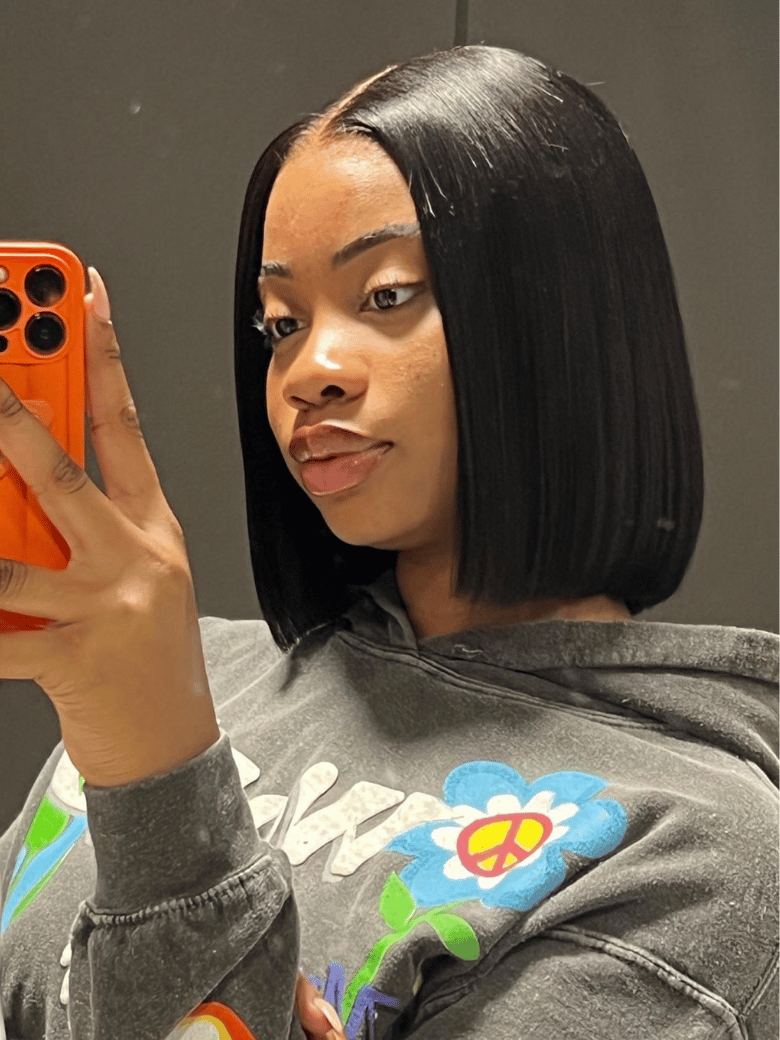 7x5 Bye-Bye Knots Put On And Go Glueless Lace Bleached Knots Bob Wig 150% Density