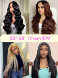 Petaluxe 22�C28 Inch High-Density (200%+) Humanl Hair Wig From $79