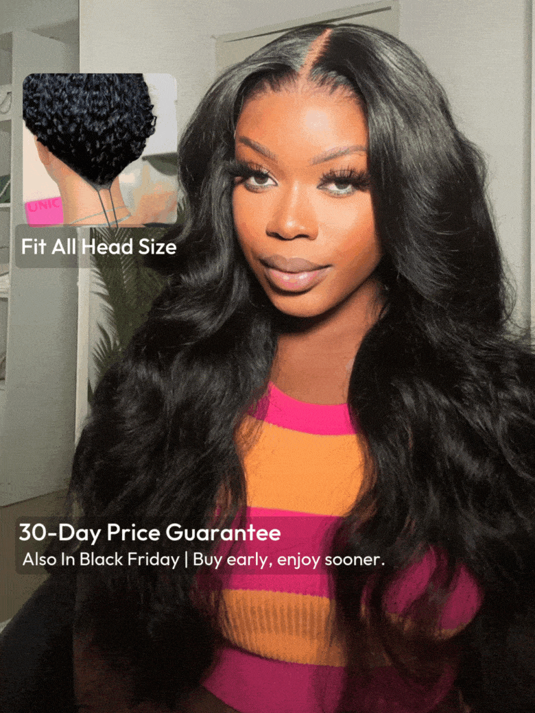[Invisi Drawstring] 13x4 Pre-Everything? Transparent Lace & HD Lace Front Pull And Go 3D Body Wave Wig Real Ear To Ear Wig