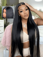 13x4 Ear To Ear Pre-cut Lace Pre Everything Lace Front Straight Wig Pre-Everything Wig