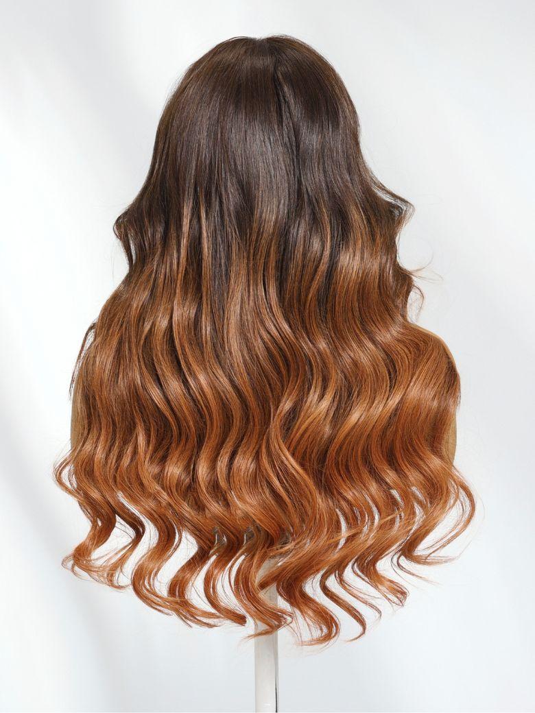 13x4 Pre-Everything? Lace Frontal Black to Cappuccino Ombre Loose Wave Wig