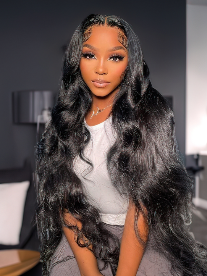 Petaluxe Body Wave 13x4 HD Lace Front Wigs Pre Plucked with Baby Hair 150% Density