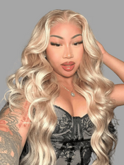[20''=$99] 13x4 Lace Front Body Wave Glossy Blonde Pre-Everything Wig