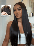 Petaluxe 7x5 Lace ByeBye Knots Wig  Glueless Lace Black Straight Bleached Knots Wig No Baby Hair 150% Density