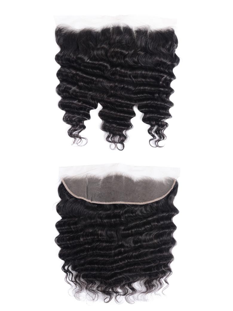 Hair 3 Bundles Loose Deep Wave Virgin Human Hair With Frontal
