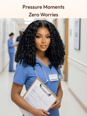 7x5 Bye-Bye Slip & 13x4 Pre-Everything Curly Texture Premium Hair Drawstring Wig With Finger Coil Ends