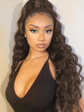 Petaluxe Dark Brown Loose Wave Clip-In Ponytail Extension
