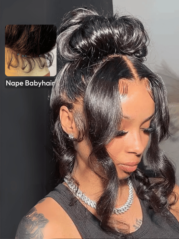 Petaluxe 200% Density Invisible Strap 360 Lace Body Wave Wig All Head Size Friendly