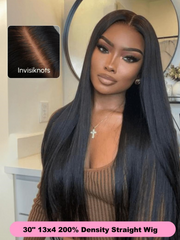 13x4 Lace Front Deep Wave Wig Pre Plucked Natural Hair Wigs 150% Density