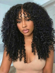 Bye-Bye Knots 7x5 Lace Curly Texture Wig With Finger Coil Ends