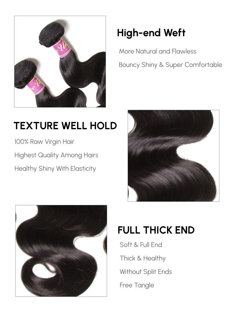 Premium Raw Virgin Hair Body Wave Bundles