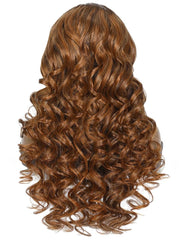 Light Brown 180% Density Loose Wave Big Voluminous Curl 13x4 lace Front Wig