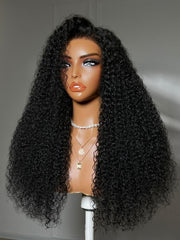Bye-Bye Knots? 7x5 Lace Jerry Curl 150% Density Wig with Lived-In Coils