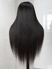 200% Density Undetectable Human Hair Straight 13x4 HD Glueless Lace Frontal Wig