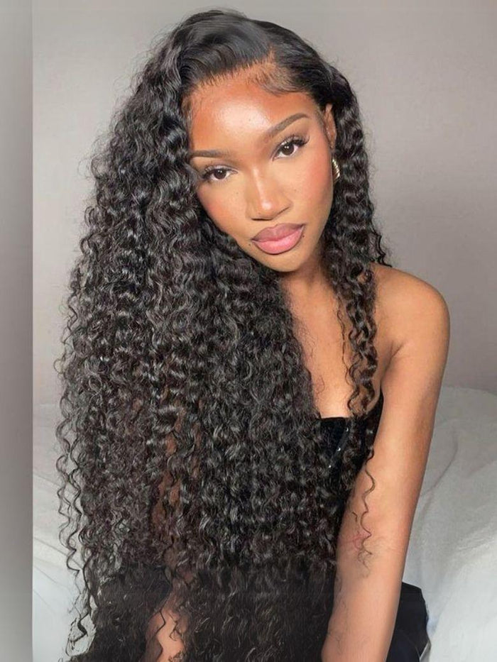 Petaluxe Until 30 Inch 5x5 HD BlendAway Glueless Lace Top-tier Closure Wig Deep Wave Human Hair