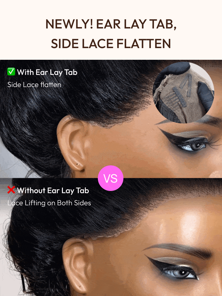 Invisible Strap 360 Lace Body Wave Wig All Head Size Friendly