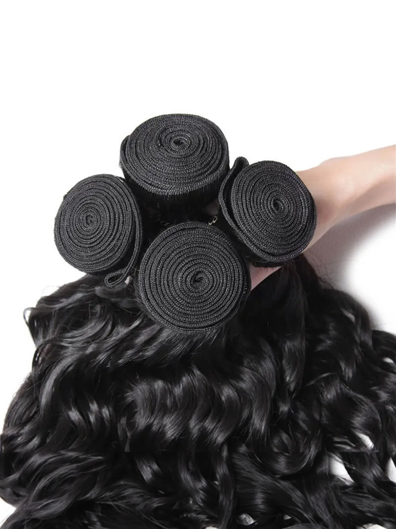 Premium Series 3 Bundles Human Virgin Hair Weavs Jerry Curly Deep Wave Natural Wave Hair