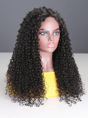 Affordable Jerry Curly 4x4 Lace Closure Wigs