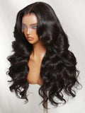 Petaluxe 360 HD Lace Pre-plucked Luxury Raw Virgin Hair Natural Black Body Wave Wig