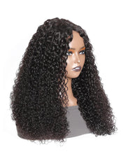 Glueless Natural Scalp Curly V Part Wig
