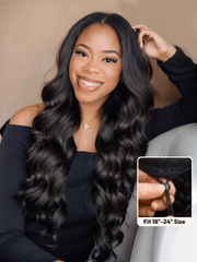 Pull & Go™ U Part / EasiContour V Part Hair Wig‎ Natural Color Body Wave Wigs For Women