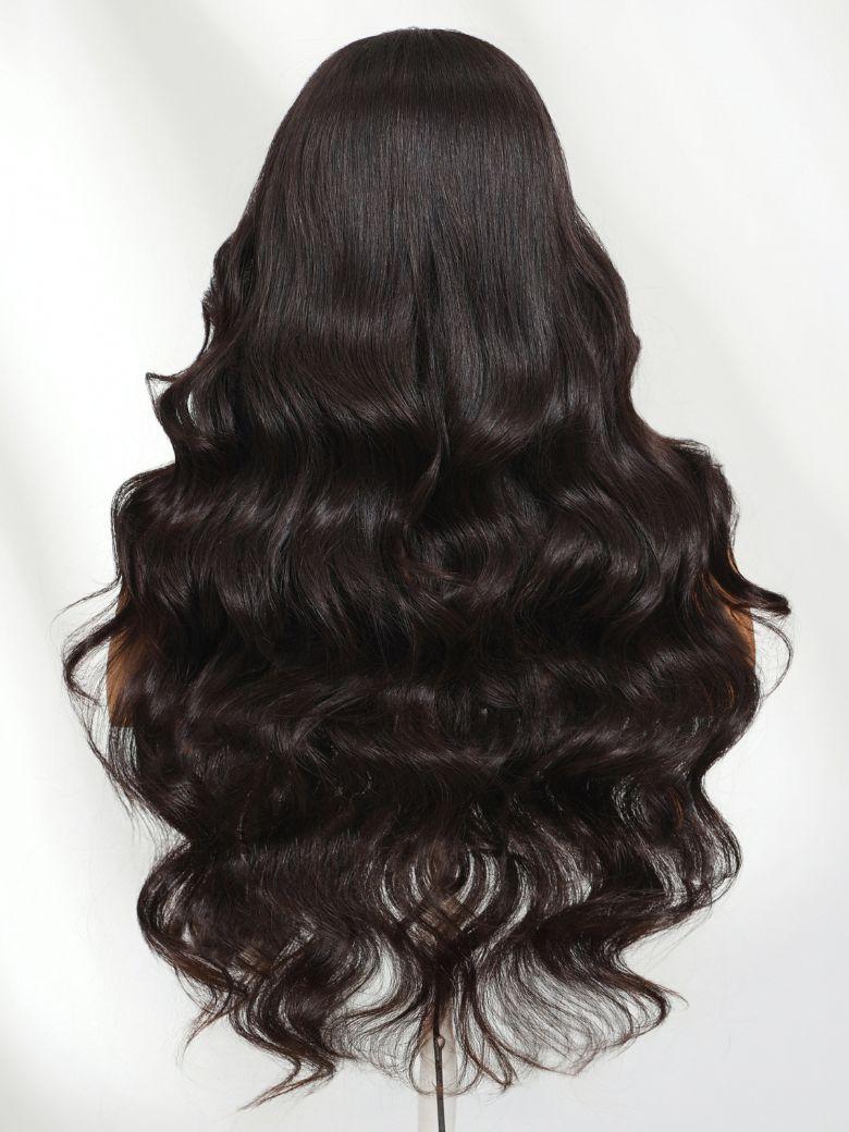 13x4 Lace Frontal Honey Blonde Highlights Body Wave Pre-Everything Wig