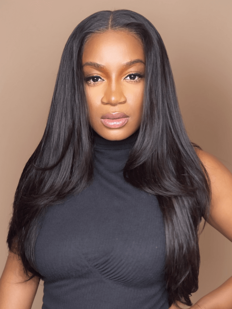 Glueless 5x5 HD Glueless Lace Closure Wigs Straight Hair 200% Density