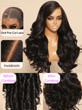 24'' Petaluxe 13x4 Lace Front Super Secure 3D Body Wave Wig Real Ear To Ear Pre-Cut & Pre-Pluck & Pre-Bleached Pre-Everything Wig