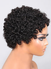 Pixie Cut Afro Beginner Friendly Glueless Black Wig
