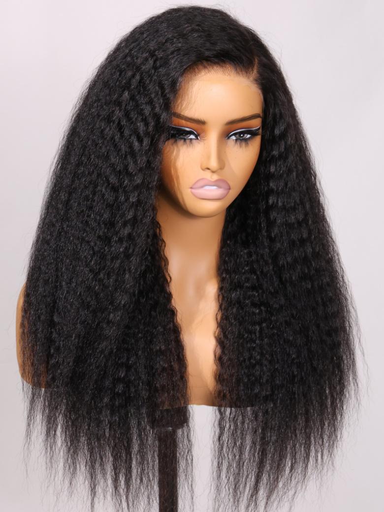 Bye Bye Knots Wig 7x5 Lace Frontal Black Bohemian Curly Wig