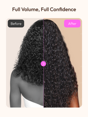[Invisi Blend] Blend & Secure 10 seconds flip-over Half Wig Water Wave With Drawstring Glueless Wig