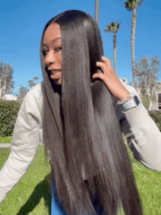 7x5 Bye-Bye Knots? & 13x4 Pre-Everything? Pull And Go Wig Glueless Wet & Wavy Water Wave With Invisi Drawstring With Free Baby Hair