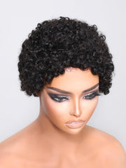 Pixie Cut Afro Beginner Friendly Glueless Black Wig