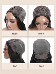 Body Wave No Lace No Gel New Put On And Go U Part Wig Flash Sale