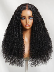 Bye-Bye Knots? 7x5 Lace Natural Black Defined Deep Wave Wig with Invisi Drawstring
