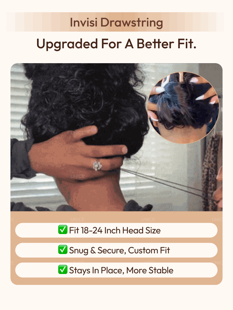 13x4 Pre-Everything? Lace Frontal Brown With Honey Blonde Face-Framing Highlights Wavy Bob Drawstring Wig
