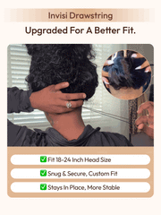7x5 Bye-Bye Knots? Wig Glueless Lace Sunset Curls for Reddish Brown Drawstring Wig With Bleached Knots