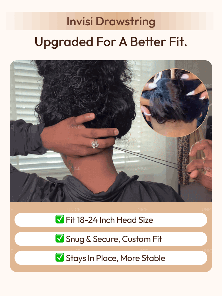 7x5 Bye-Bye Knots? Wig Glueless Lace Sunset Curls for Reddish Brown Drawstring Wig With Bleached Knots