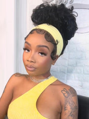 HookFit™ Headband Wig Water Wave Glueless for Healthcare Workers | Comfortable, Secure, and Effortless All-Day Wear for Busy Shifts