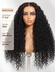 Bye-Bye Knots? 7x5 Lace Body Curls Wig with Feathered Layers & Invisi Drawstring 180% Density