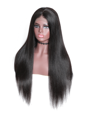 Skunk Stripe Hair Sparkle 99J Colored Roots Straight 13x4 Lace Front Wig