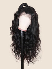 13x4 Lace Frontal Wig Long Body Wave 100% Human Virgin Hair Pre Plucked Natural Hair Line