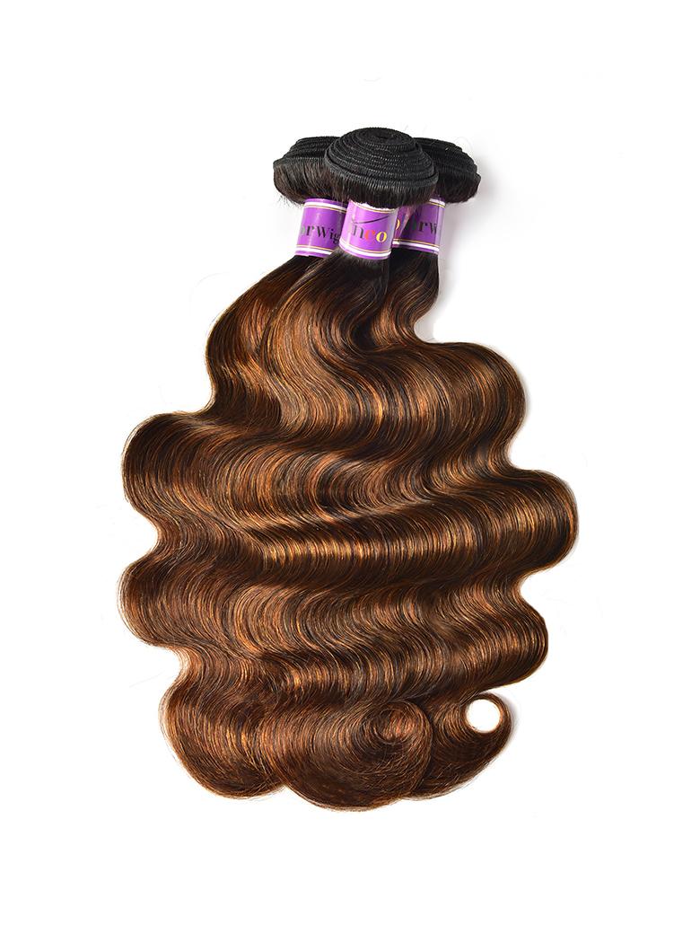 3 Bundles Blonde Balayage Highlight Body Wave Virgin Hair Summer Trending Color