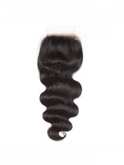 3Pcs Remy Hair Body Wave Bundles with Lace Closure