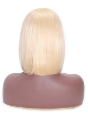 Hair 613 Blonde Short Layered 13x4 Lace Front Human Hair Bob Wig