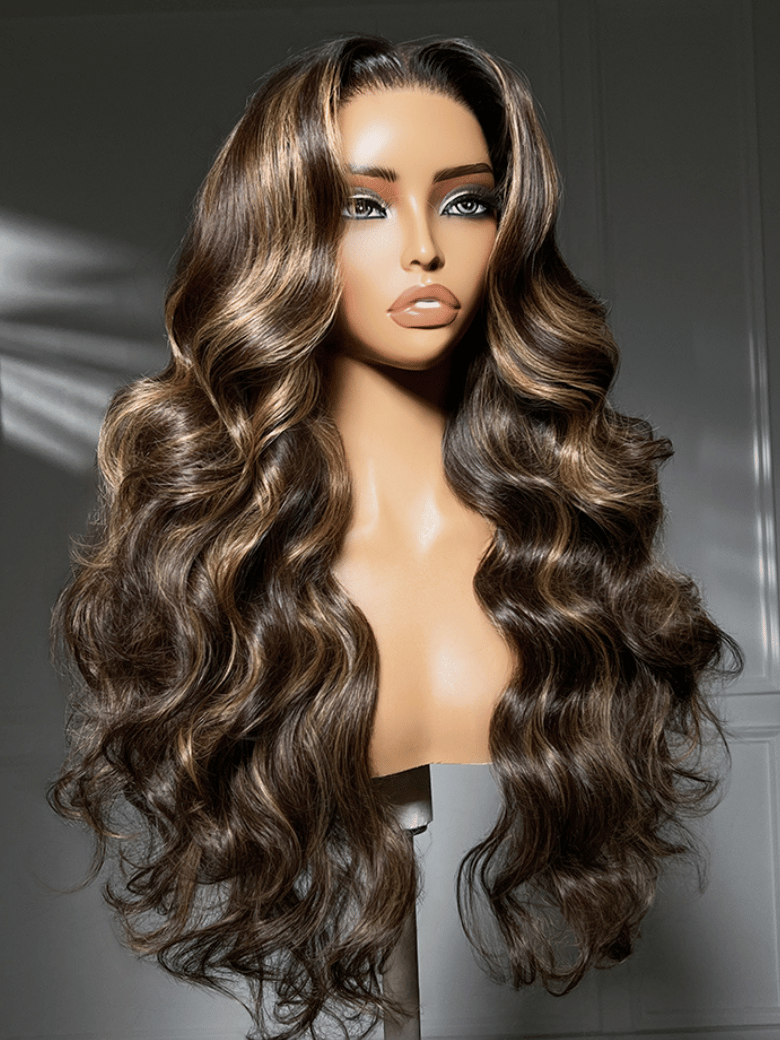 7x5 Bye Bye Slip? Lace Cowboy Copper Body Wave Wig with Invisi Drawstring